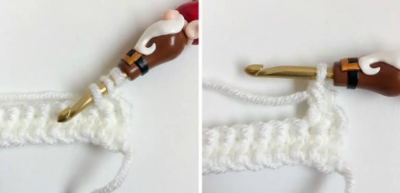 Linked Double Crochet Stitch Photo Tutorial