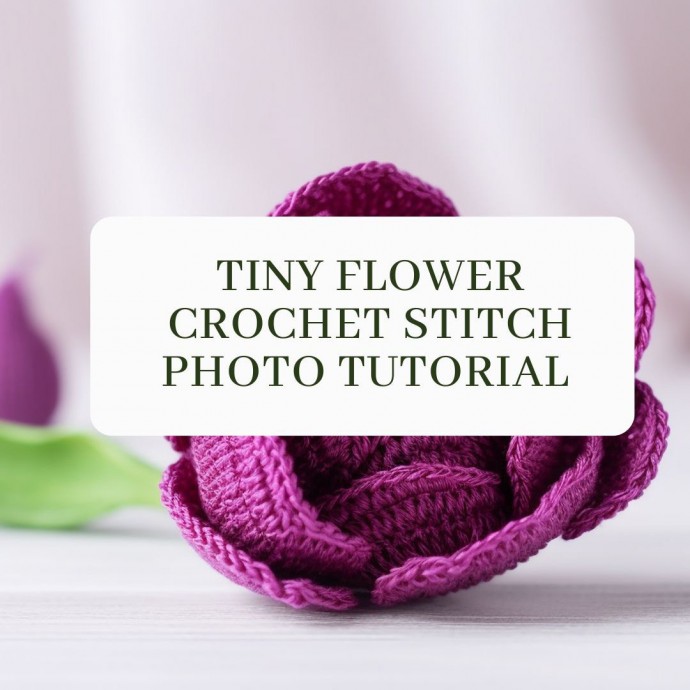 Tiny Flower Crochet Stitch Photo Tutorial