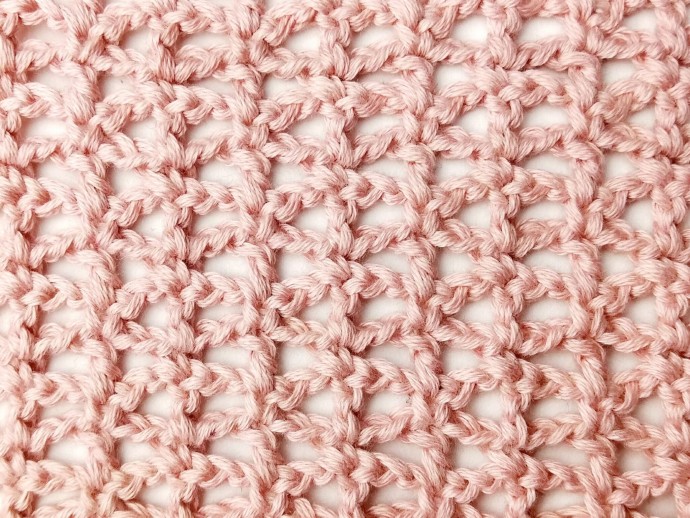 Simple Mixed Mesh Crochet Stitch Photo Tutorial