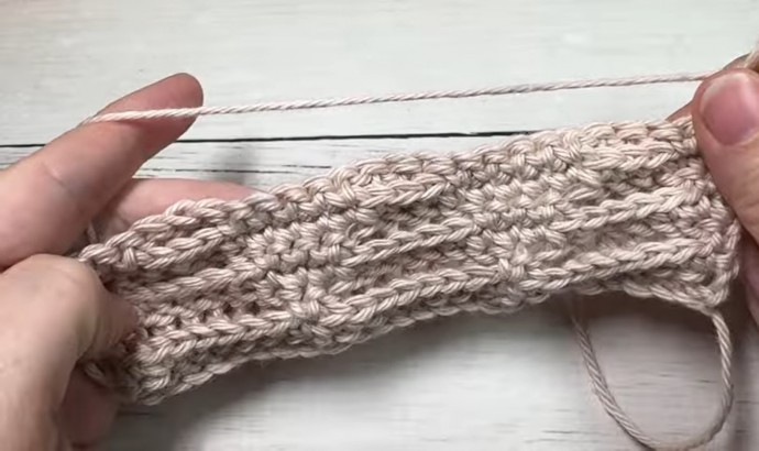 How to Crochet the Embossed Triangle Stitch Photo Tutorial