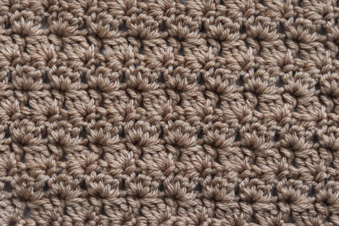 How to Crochet the Slanted Clusters Stitch Photo Tutorial