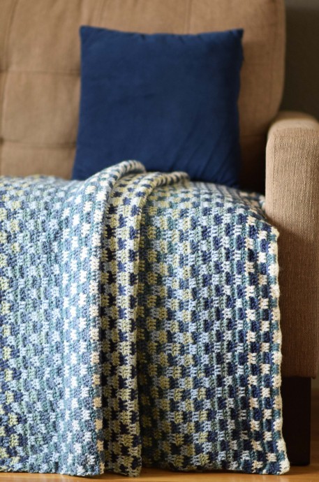 Checkered Blanket Crochet Pattern