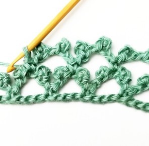 How to Crochet the Picot Mesh Stitch Photo Tutorial