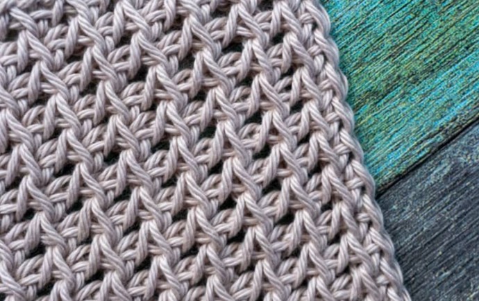 How to Crochet the Tunisian Yarn Over Lace Stitch Photo Tutorial