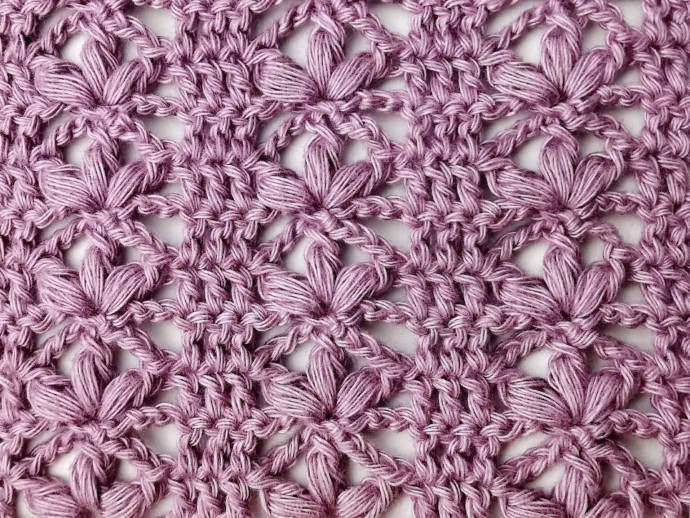 The Aligned Lotus Crochet Stitch Photo Tutorial