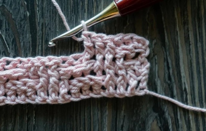 Diagonal Stripes Crochet Stitch Tutorial