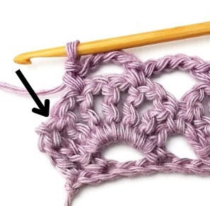 Lacy Aligned Scallop Crochet Stitch Photo Tutorial