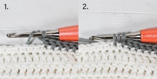 Herringbone Crochet Border Photo Tutorial