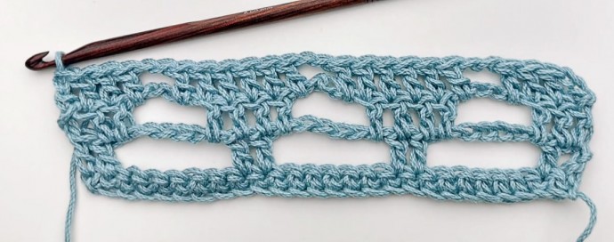 Hexagon Lace Crochet Stitch Photo Tutorial