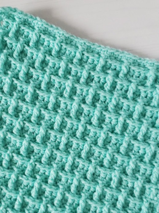 Raised Brick Crochet Stitch Tutorial