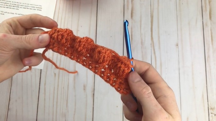 How to Crochet the Pumpkin Patch Stitch Photo Tutorial