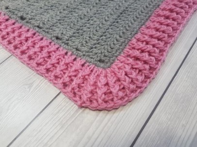 Crochet Rib Border Photo Tutorial