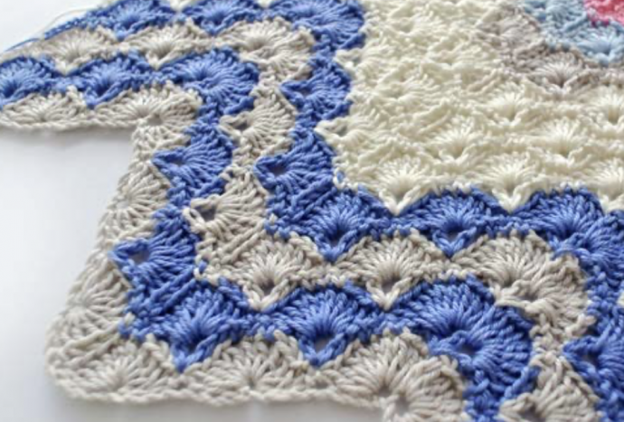 Crochet Ripple Shell Stitch