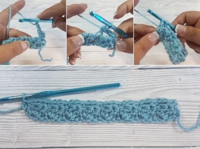 Textured Cluster Crochet Stitch Photo Tutorial