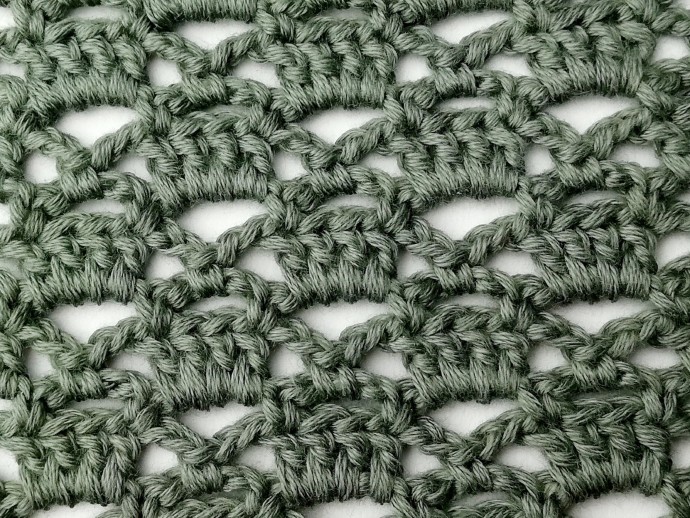 How to Crochet the Diamond And Block Stitch Photo Tutorial