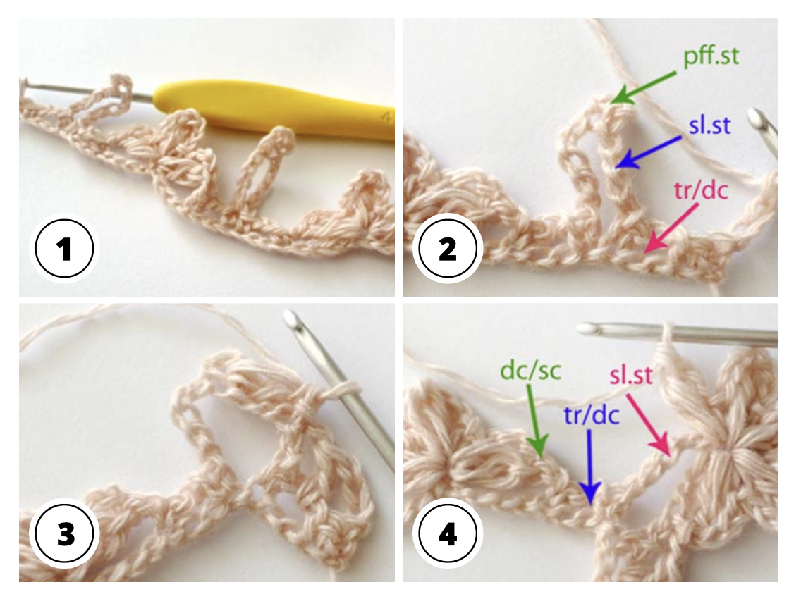 Crochet Tutorial Flower Stitch — Brilliant Life Hacks 8979