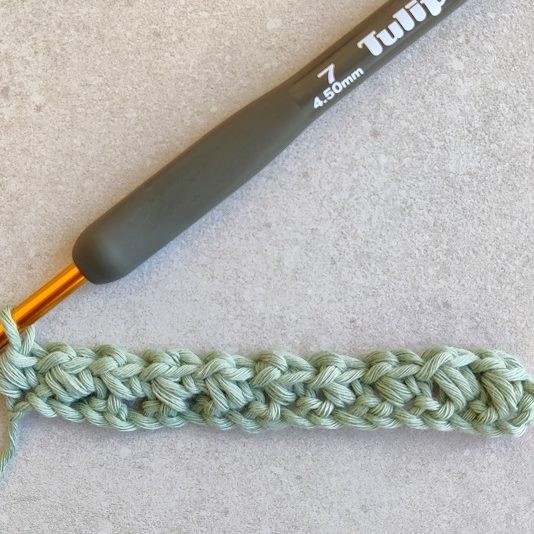 How to Crochet the Mini Bean Stitch Photo Tutorial