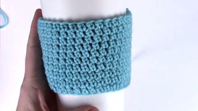 The Stretchy Coffee Sleeve with Extended Single Crochet Stitch