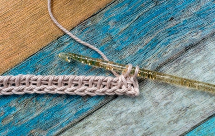 How to Crochet the Tunisian Yarn Over Lace Stitch Photo Tutorial