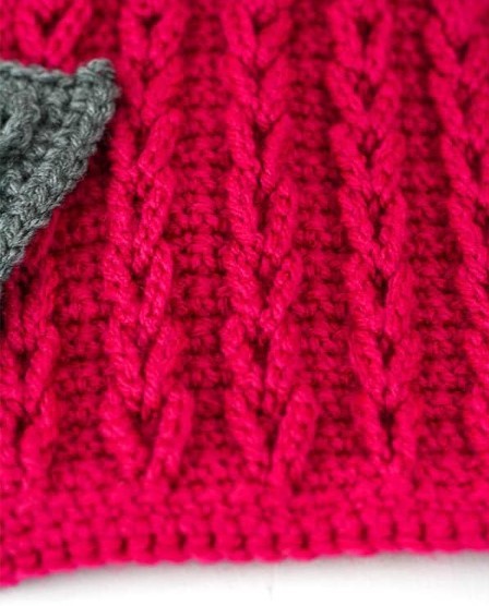 Chain Cables Stitch Crochet Photo Tutorial