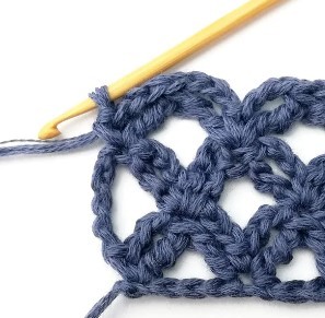 How to Crochet the Lacy Diamond Stitch Photo Tutorial