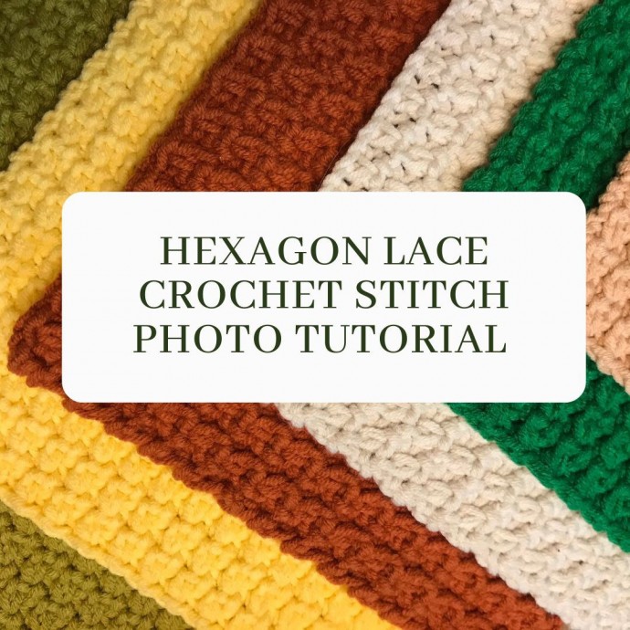 Hexagon Lace Crochet Stitch Photo Tutorial