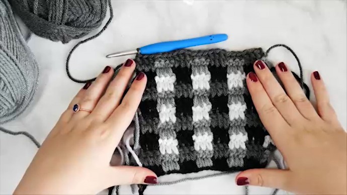 How to Crochet the Plaid Stitch Photo Tutorial