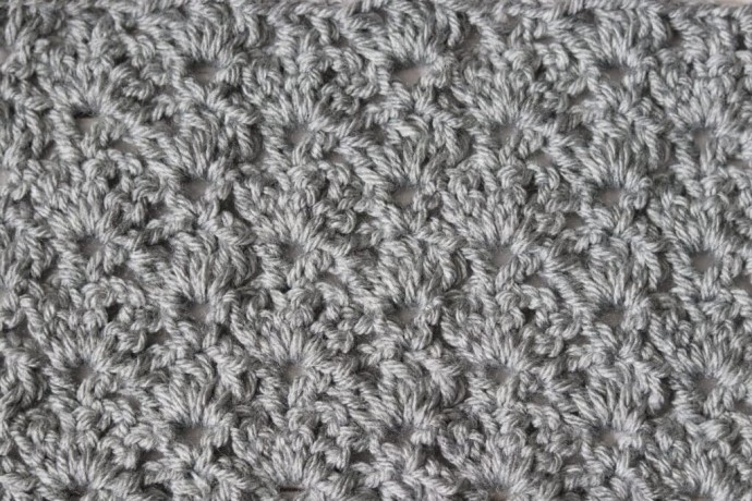 How to Crochet the Shelled Cluster Stitch Photo Tutorial