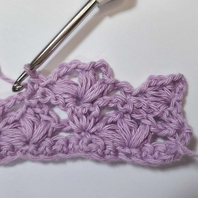 How to Crochet the Lace Flower Stitch Photo Tutorial