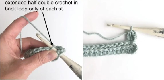 Crochet Faux Knit 2×2 Rib Stitch Photo Tutorial