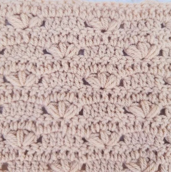 How to Crochet the Bamboo Leaf Stitch Photo Tutorial