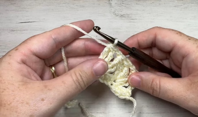 How to Crochet the Triple Cluster V-Stitch Photo Tutorial