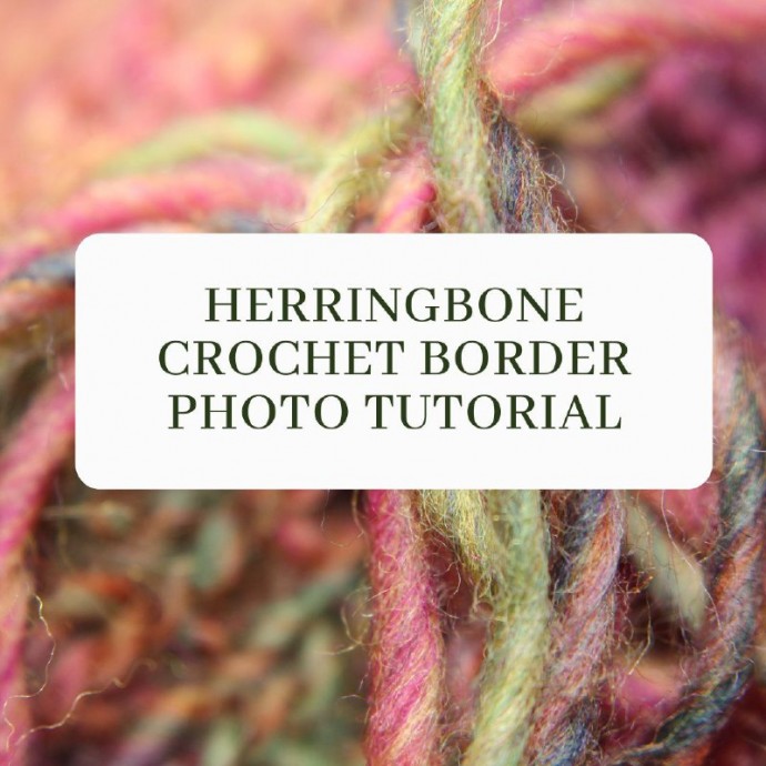 Herringbone Crochet Border Photo Tutorial