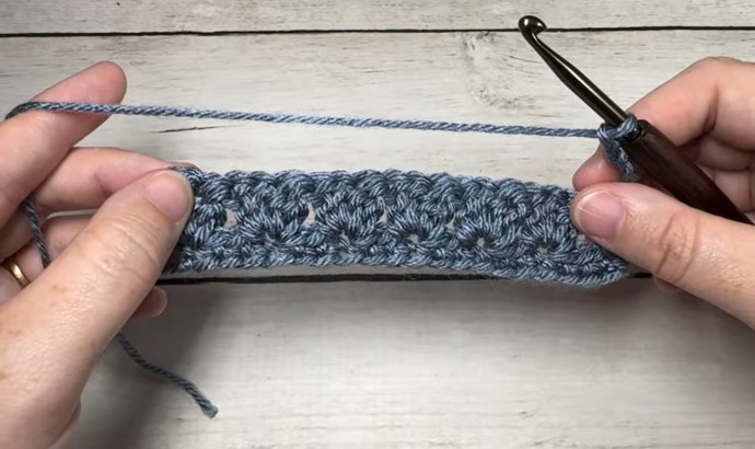 How to Crochet the Slanted Clusters Stitch Photo Tutorial