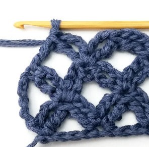 How to Crochet the Lacy Diamond Stitch Photo Tutorial