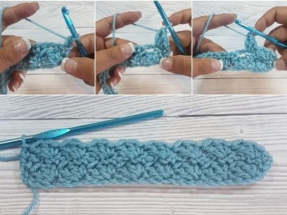 Textured Cluster Crochet Stitch Photo Tutorial