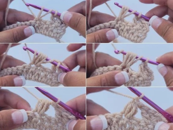 How to Crochet the Bamboo Leaf Stitch Photo Tutorial