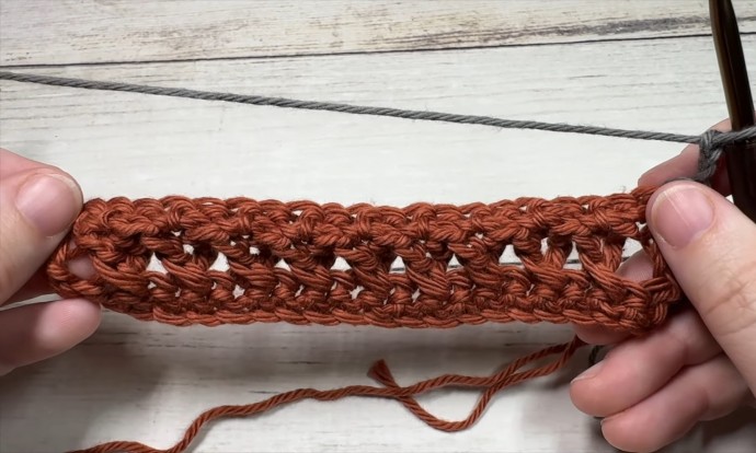 Crossed Double and Post Stitch Photo Tutorial