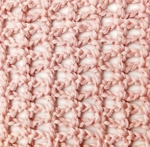 Simple Mixed Mesh Crochet Stitch Photo Tutorial