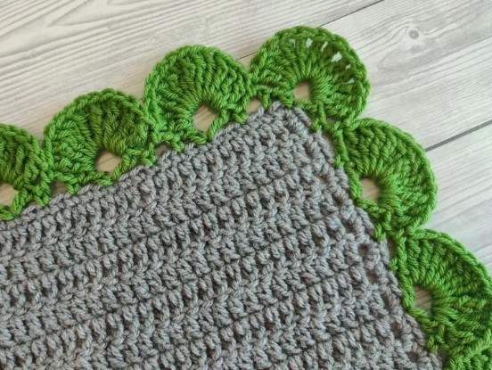 Crochet Large Scalloped Edging Tutorial
