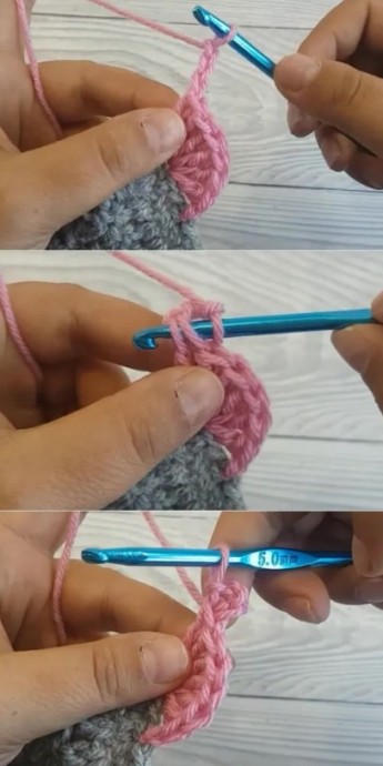 Crochet Picot Scallops Edging Photo Tutorial