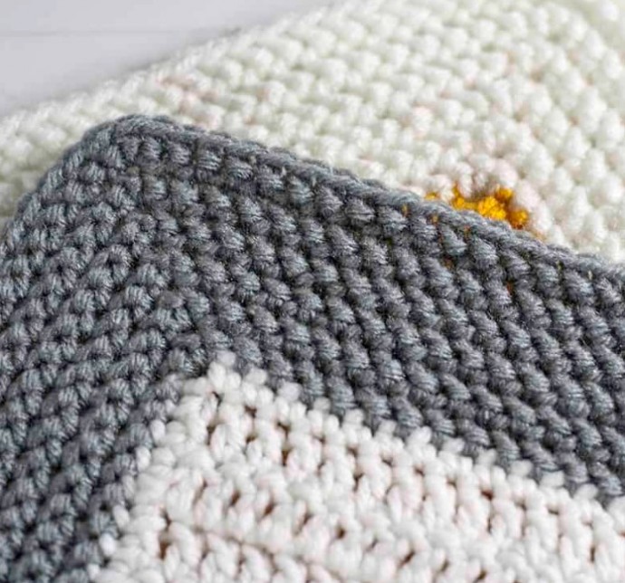 Herringbone Crochet Border Photo Tutorial