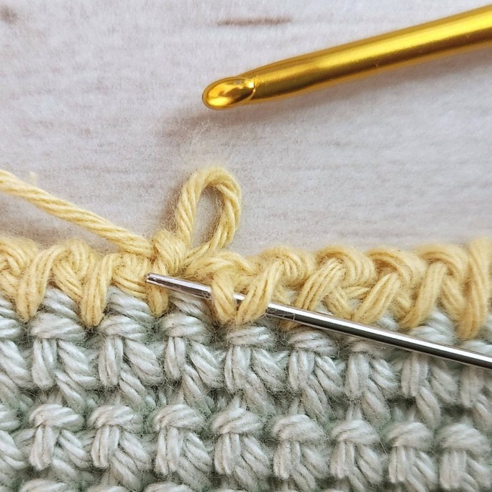 Twisted Single Crochet Photo Tutorial