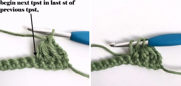 Triads Puff Flower Crochet Stitch Photo Tutorial