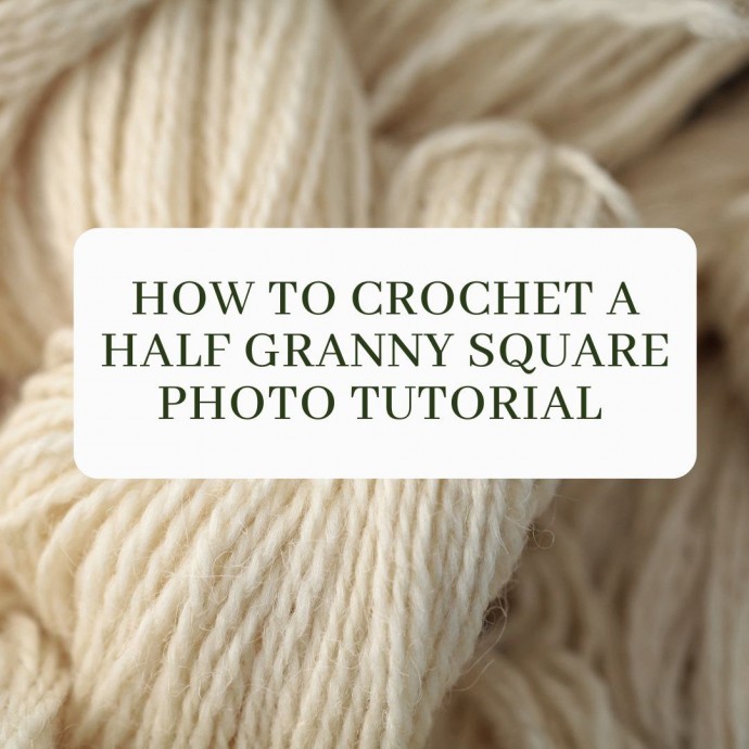 How To Crochet A Half Granny Square Photo Tutorial