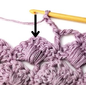 Crossed Fan Crochet Stitch Photo Tutorial