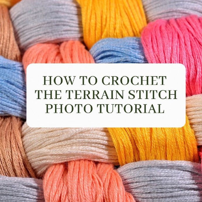How to Crochet the Terrain Stitch Photo Tutorial