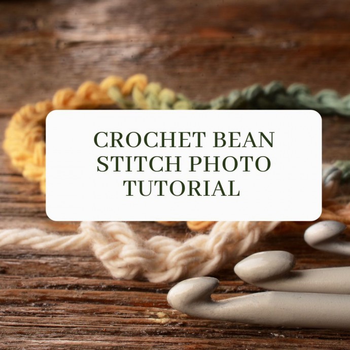 Crochet Bean Stitch Photo Tutorial