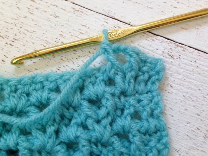 How to Crochet the Raised V-Stitch Photo Tutorial