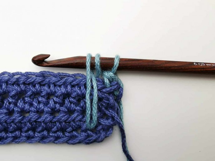 Spike Half Double Crochet Photo Tutorial